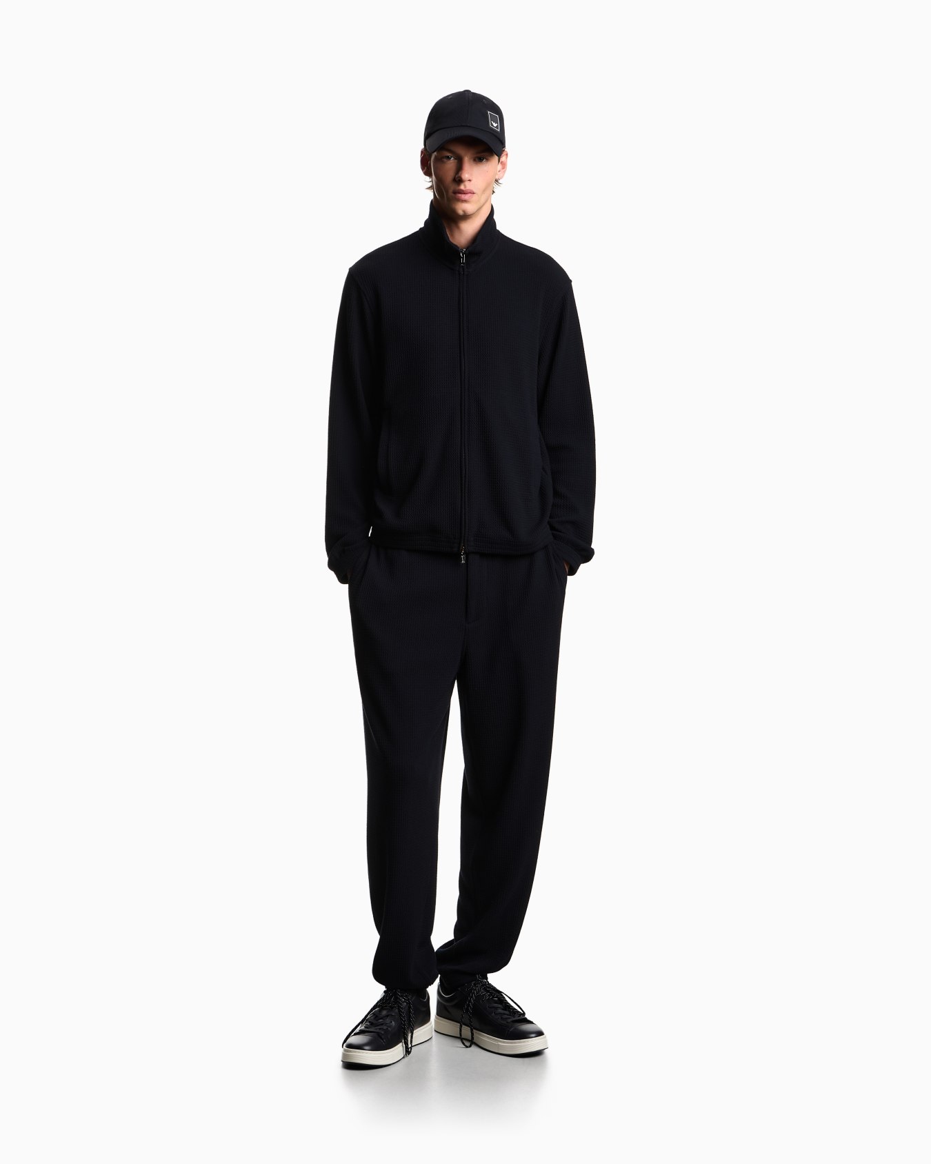 Sweatshirt in stretch technical fabric Slide 1