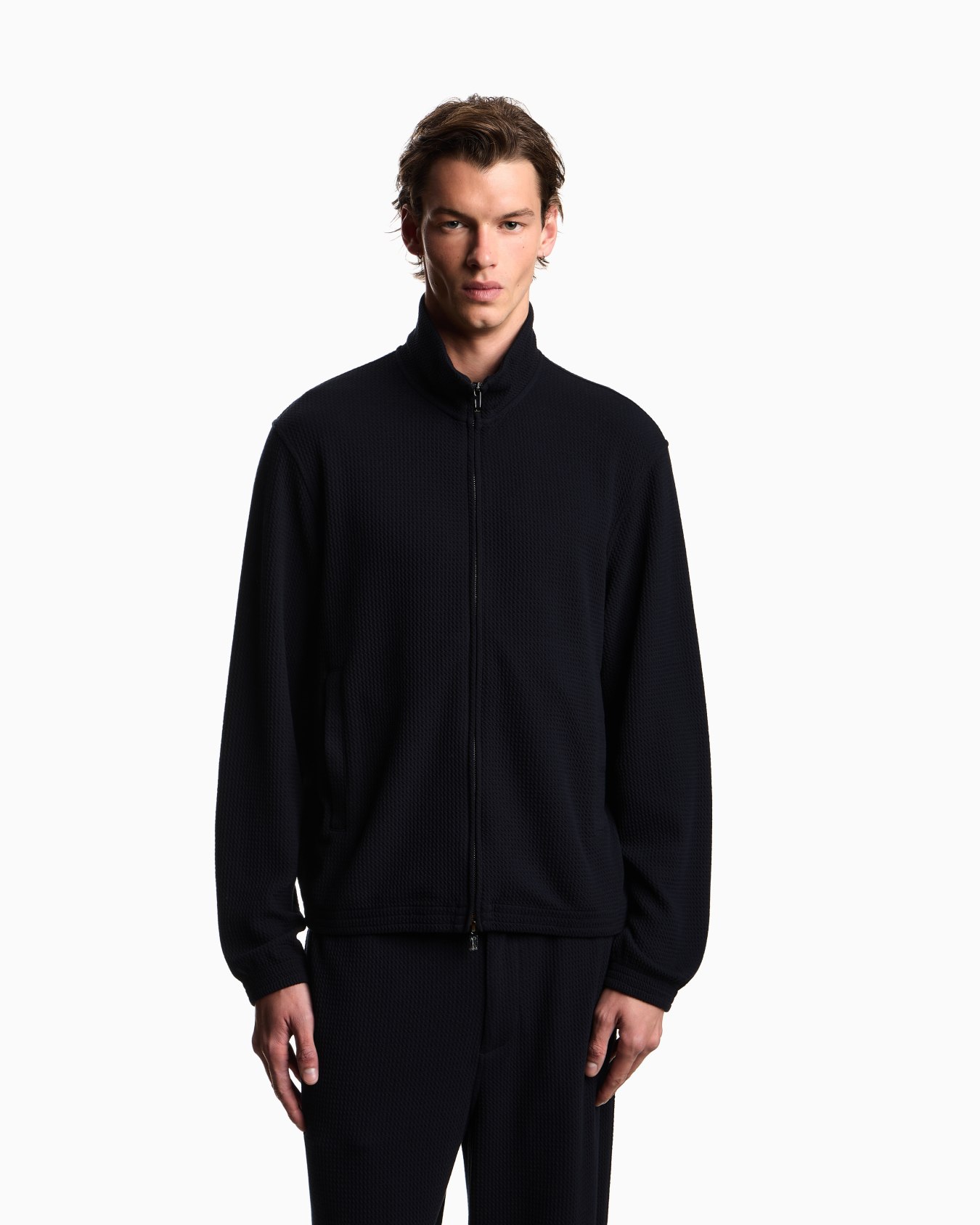 Sweatshirt in stretch technical fabric Slide 3