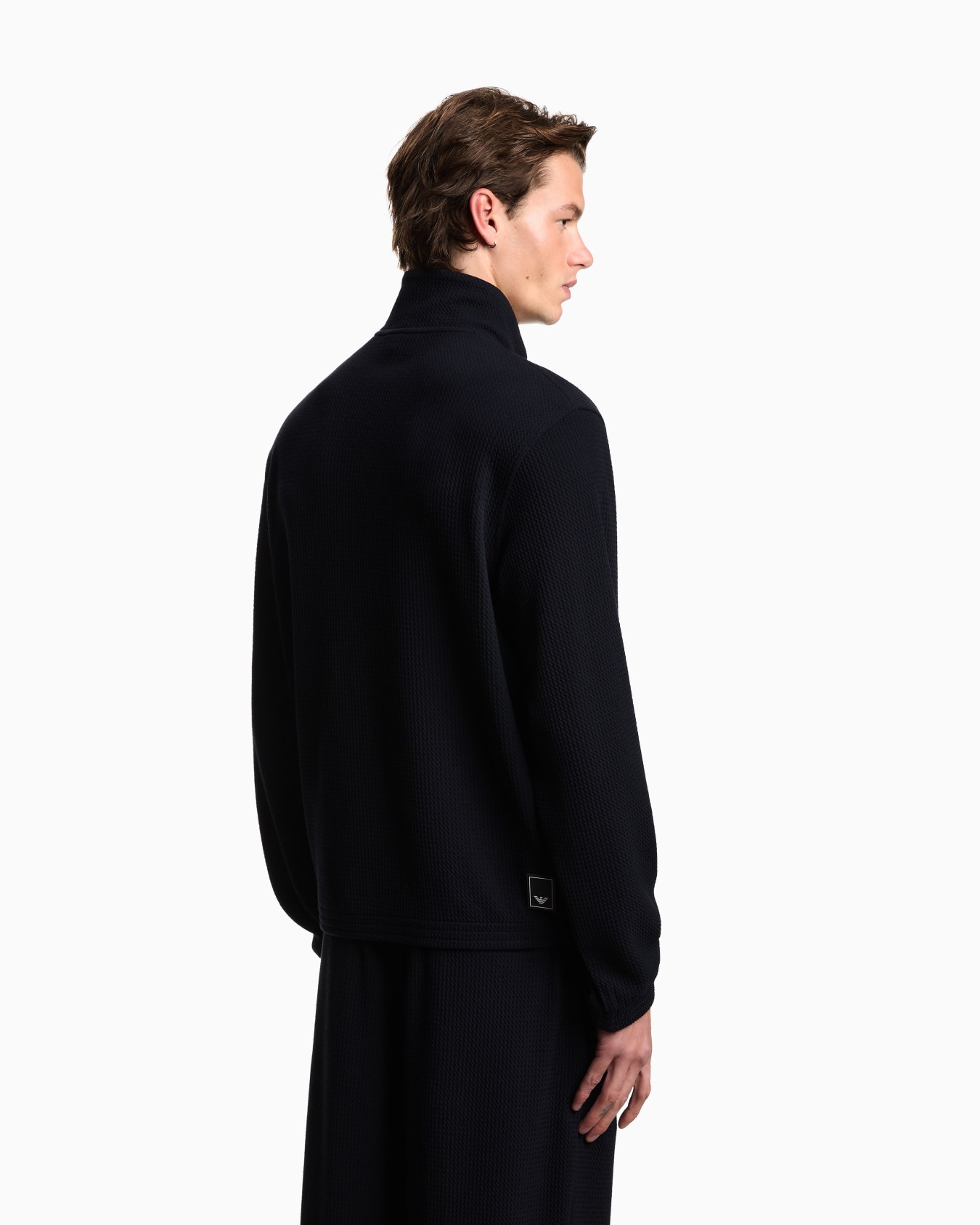 Sweatshirt in stretch technical fabric Slide 2