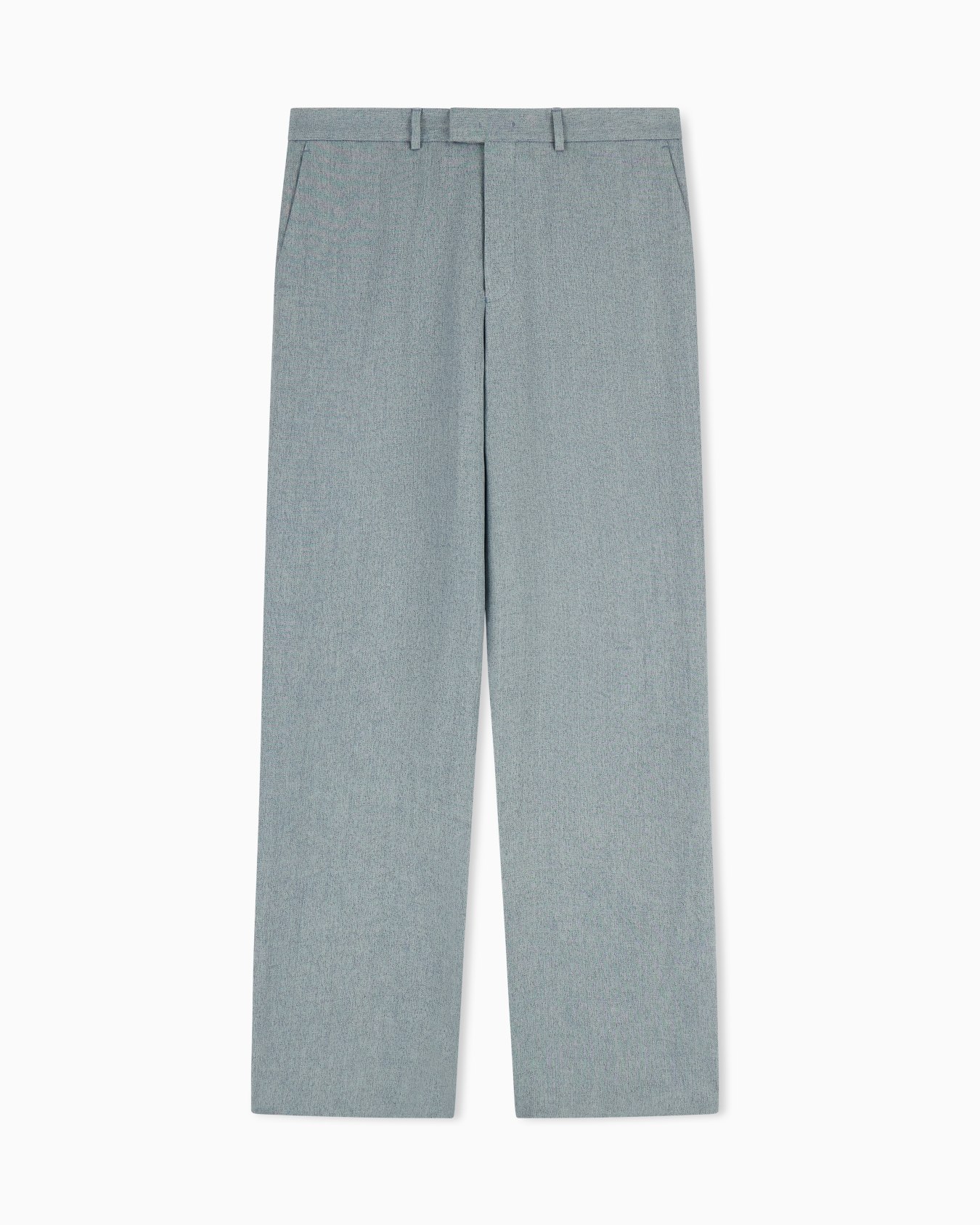 Icon mouliné linen satin trousers Slide 0