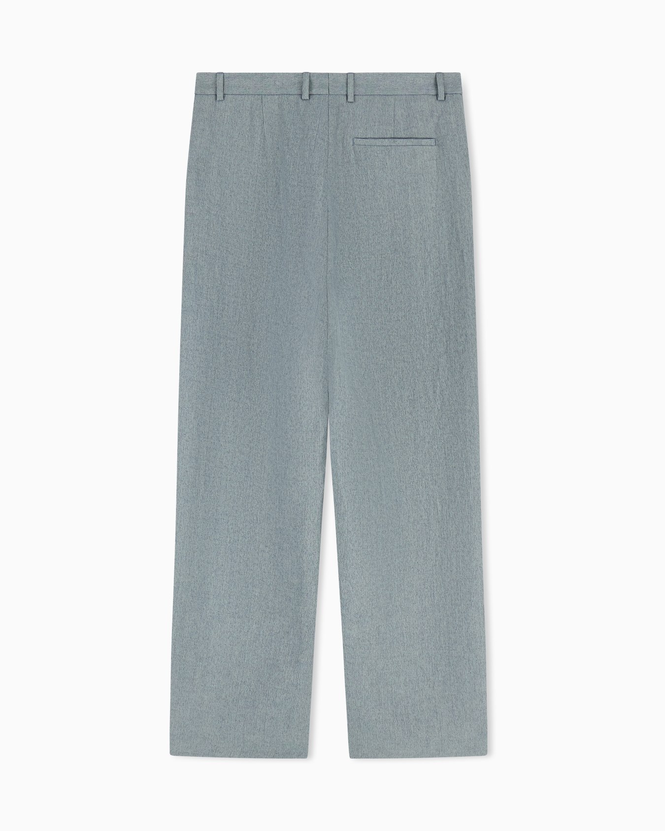 Icon mouliné linen satin trousers Slide 3