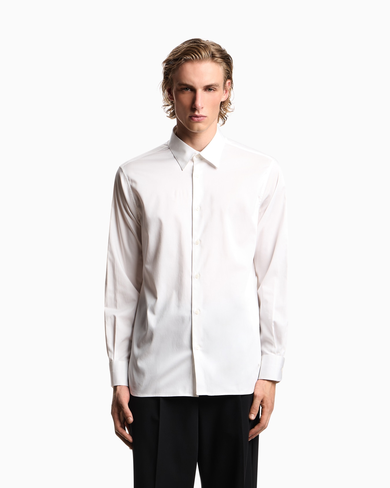 Stretch Pima cotton shirt Slide 3