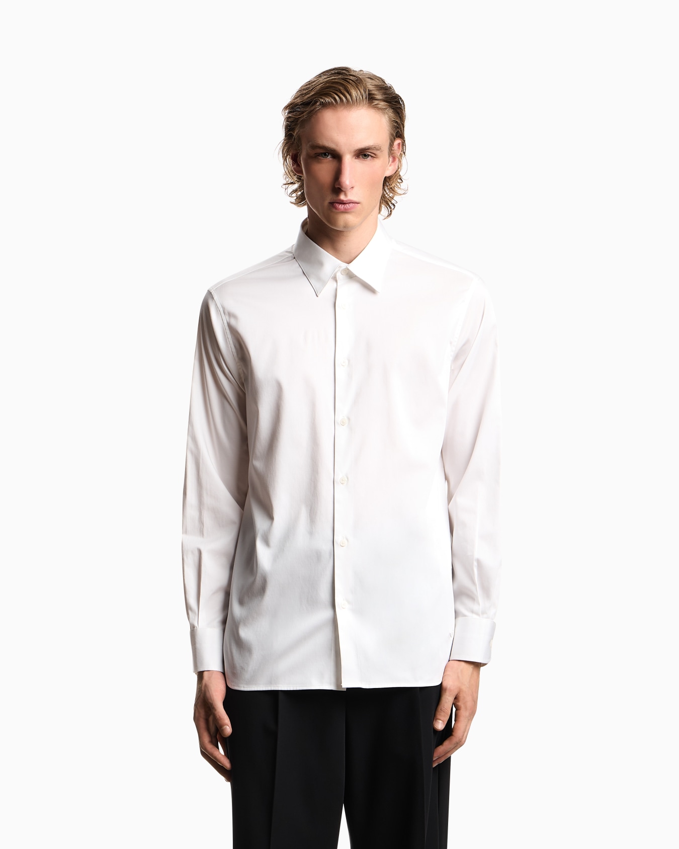 Stretch pima cotton shirt Slide 3