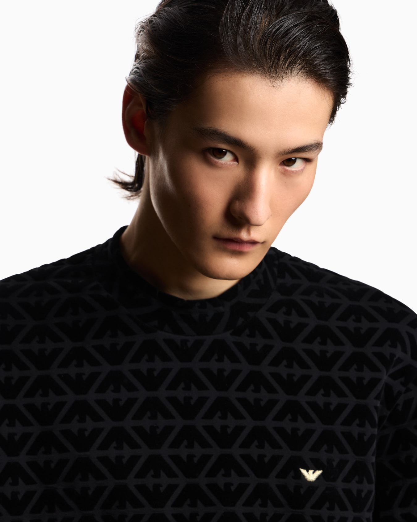 Lunar New Year all-over flock eagle double jersey sweatshirt Slide 4