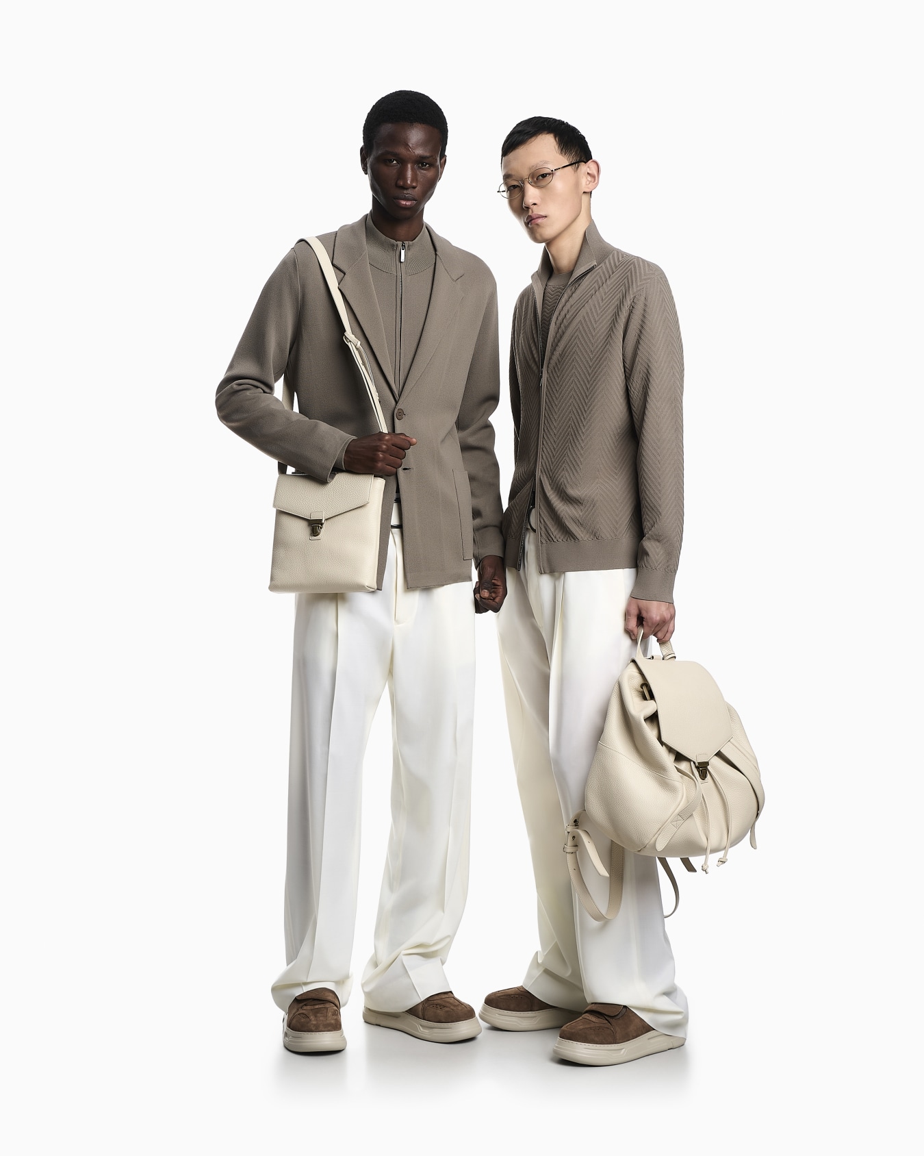 Giacca monopetto in maglia punto stoffa Icon ASV Slide 2