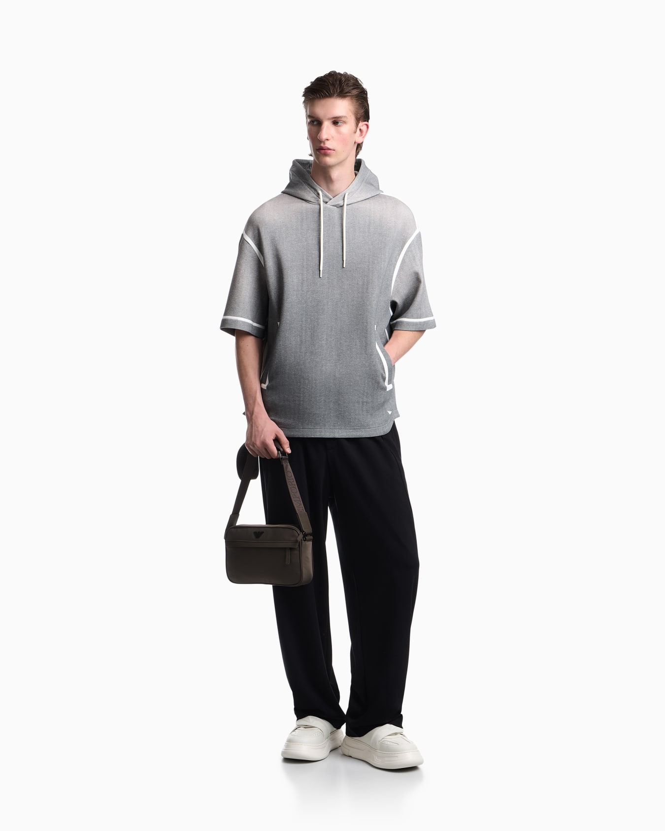 Oversized sweatshirt in gradient double jersey Slide 1