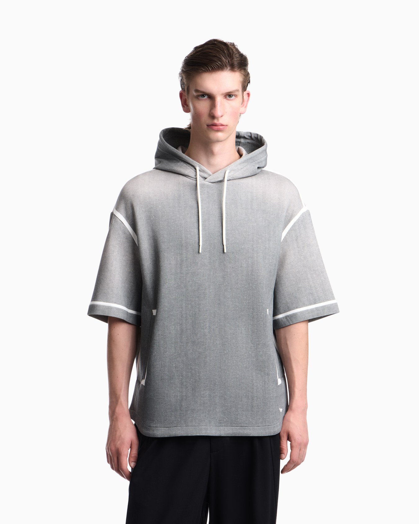 Oversized sweatshirt in gradient double jersey Slide 3