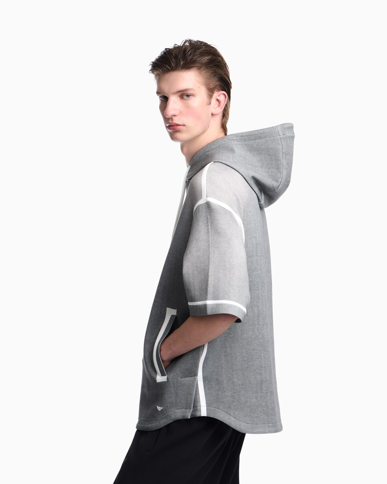 Oversized sweatshirt in gradient double jersey Slide 7