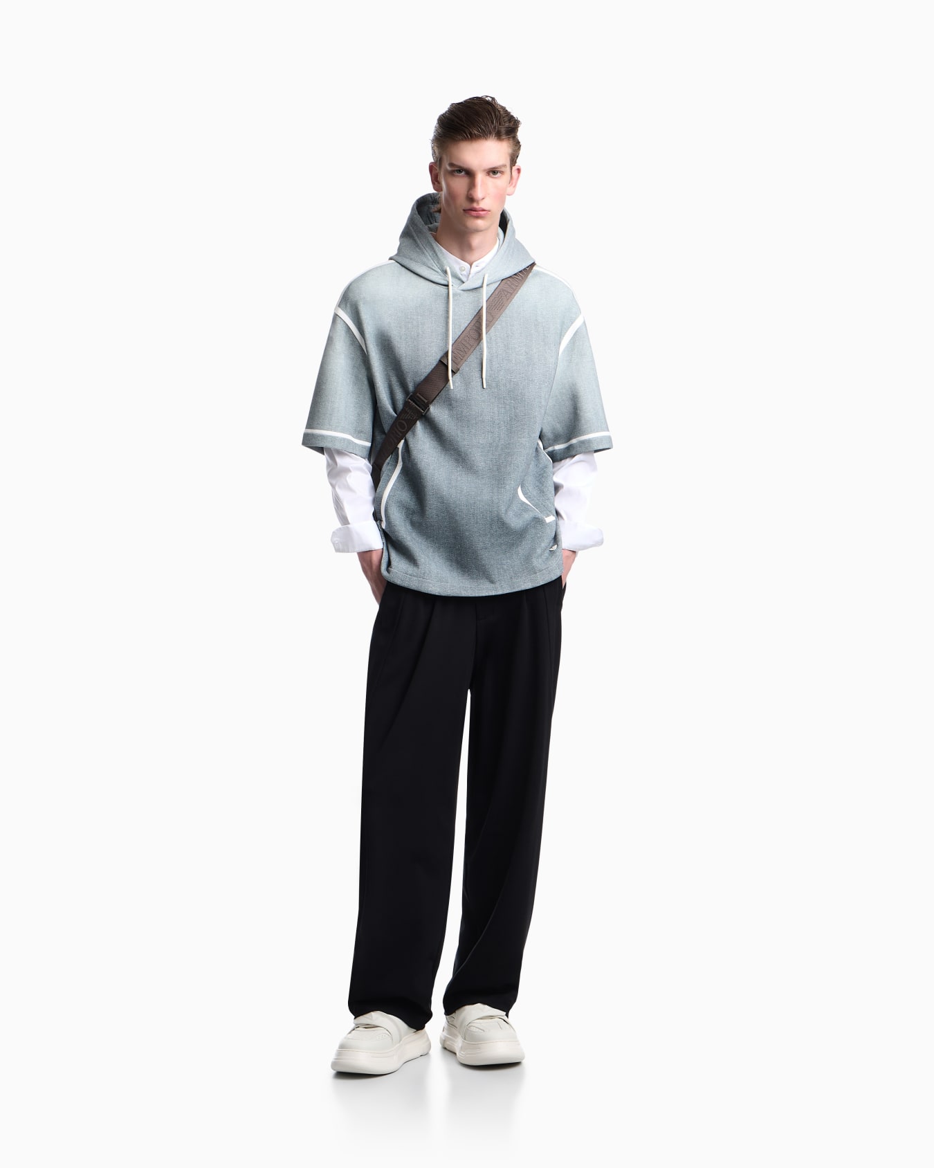 Oversized sweatshirt in gradient double jersey Slide 1