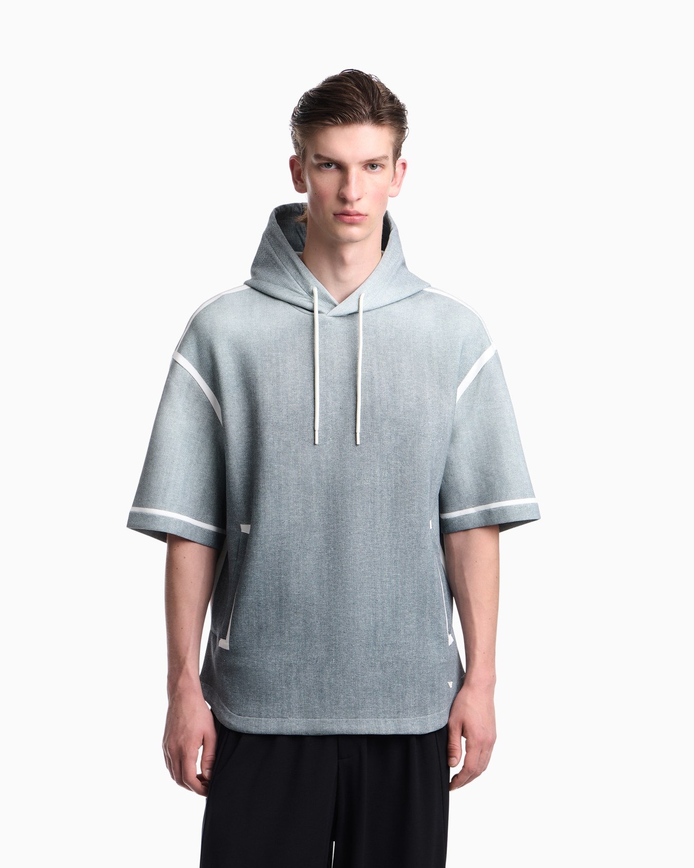Oversized sweatshirt in gradient double jersey Slide 3