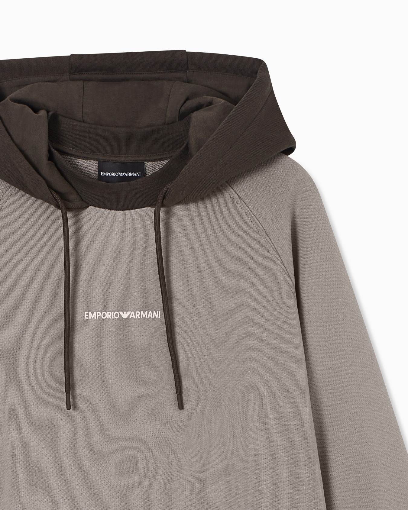 Oversized hoodie in frrech terry jersey with EA Generation embroidery スライドする 4