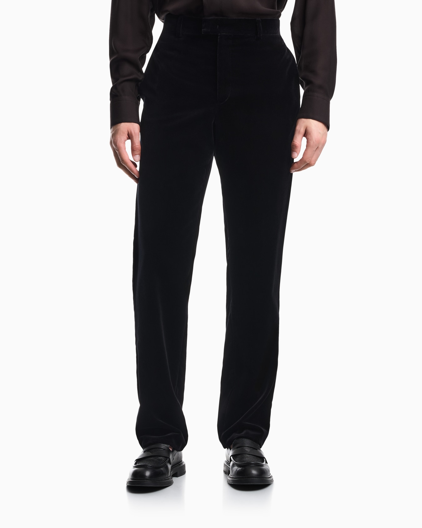 Smooth velvet trousers Slide 2