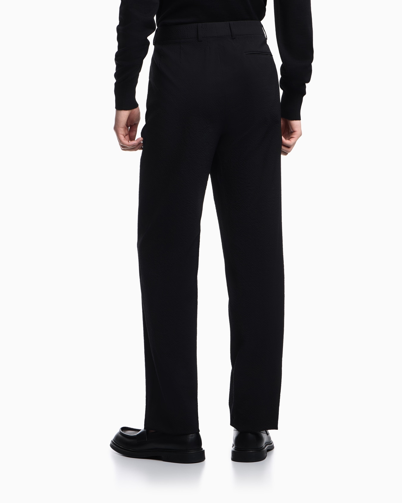 Virgin wool seersucker trousers Slide 2