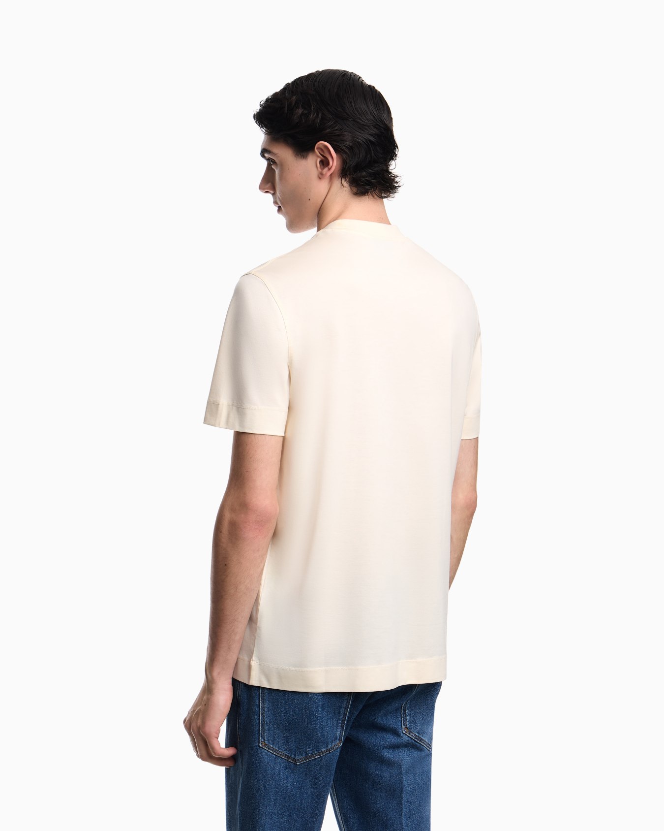 Lyocell-blend jersey T-shirt with French bulldog patch Slide 2