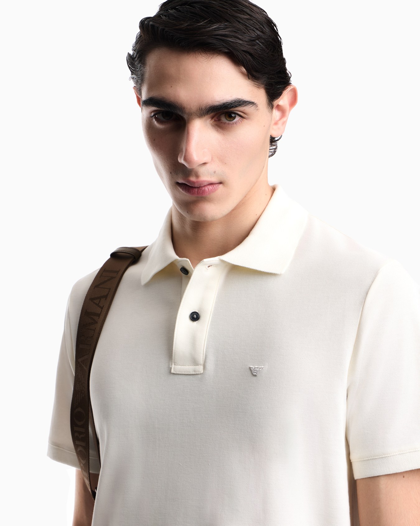 Polo slim fit de piqué Diapositiva 4