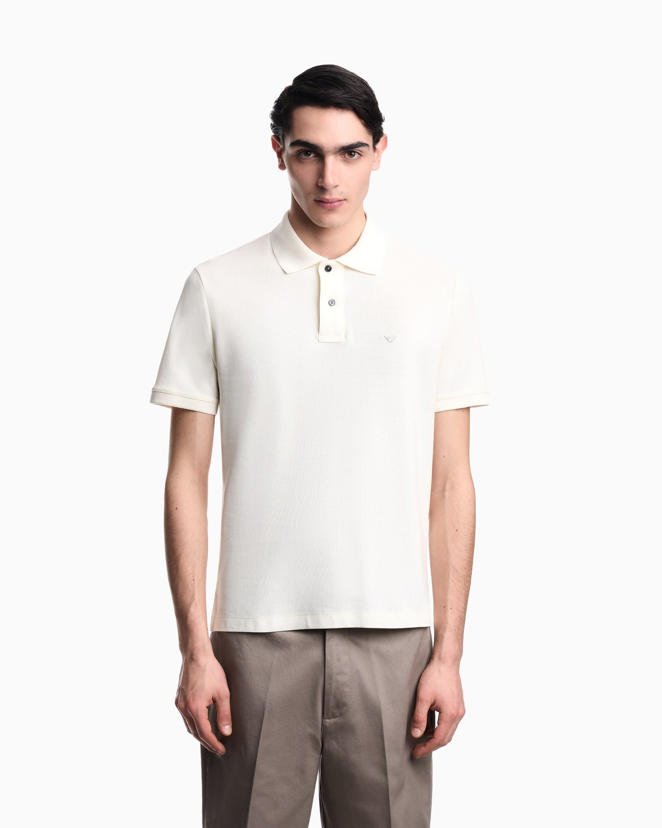 Polo slim fit de piqué Diapositiva 3