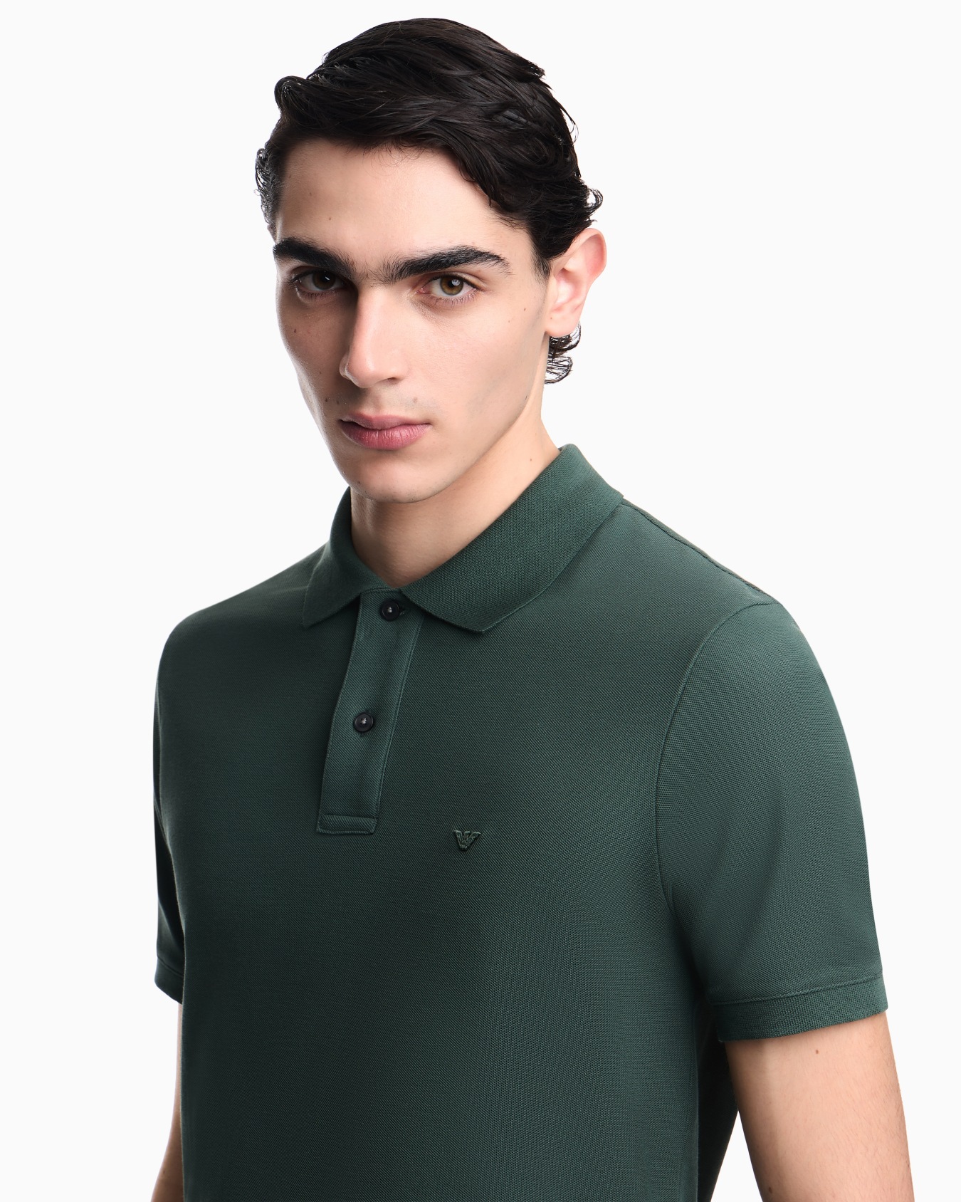 Polo slim fit de piqué Diapositiva 4