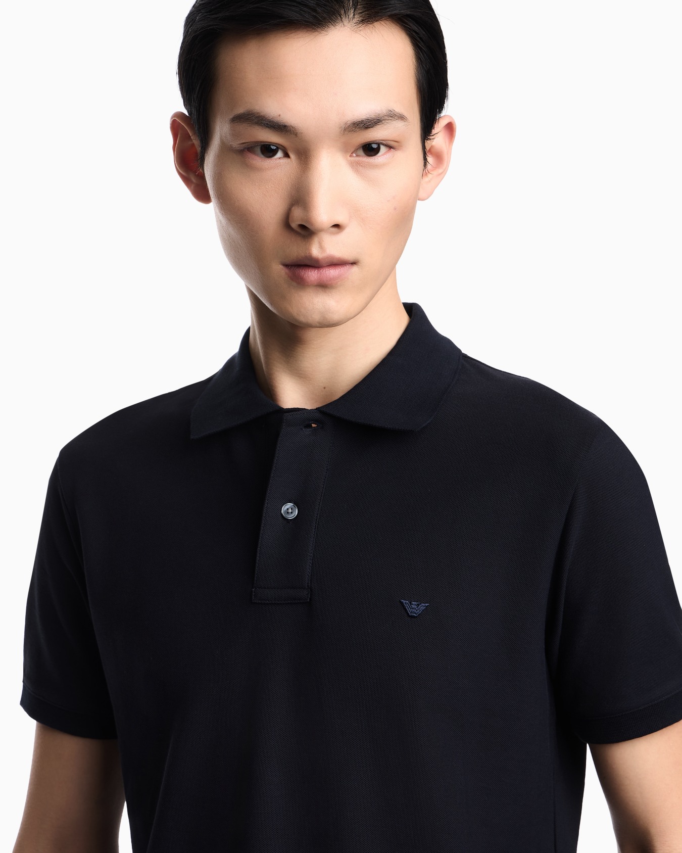 Polo slim fit de piqué Diapositiva 4