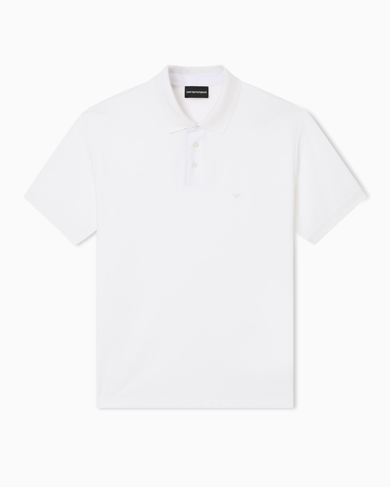 Stretch piqué polo shirt Slide 0