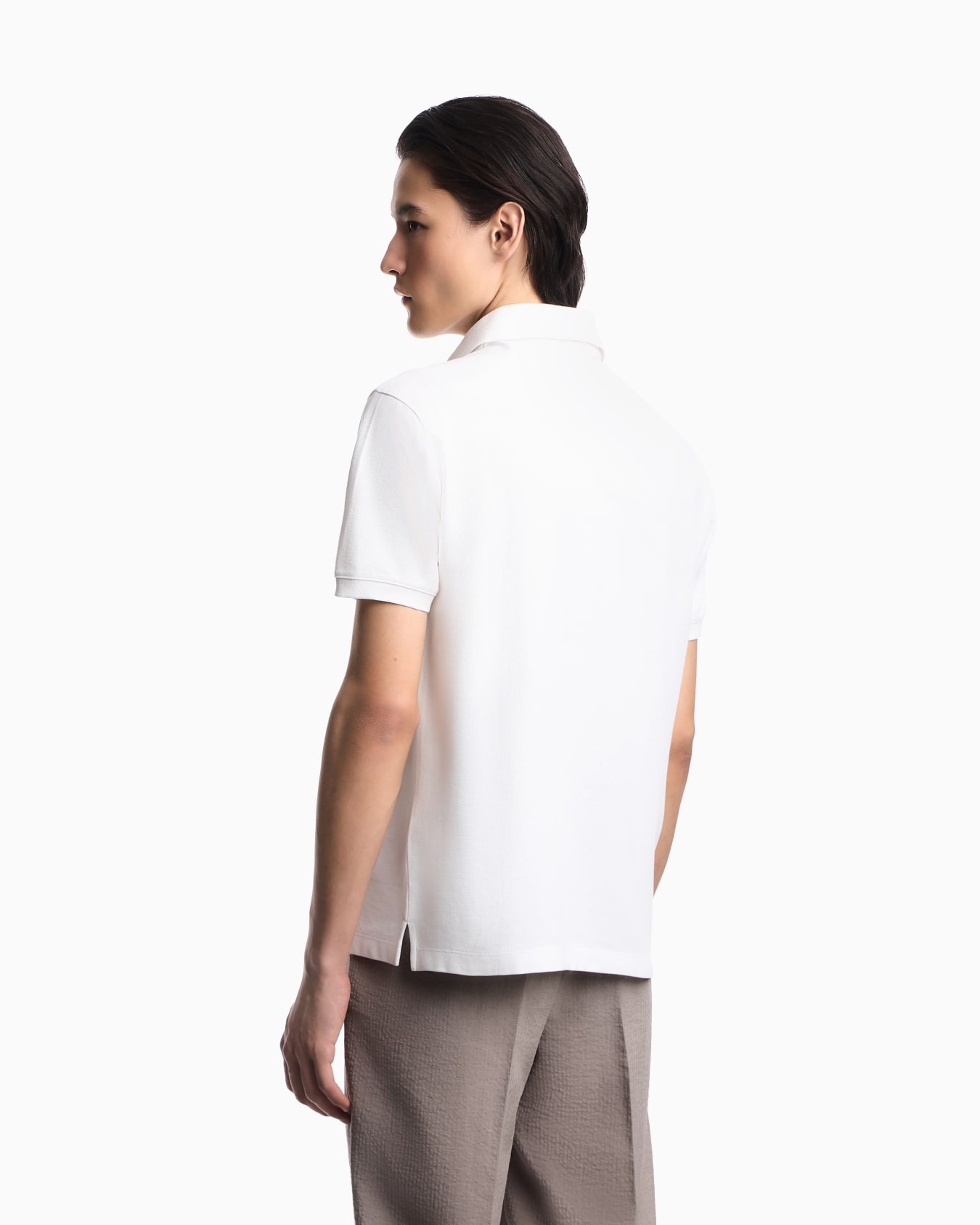 Regular fit piqué polo shirt Slide 2