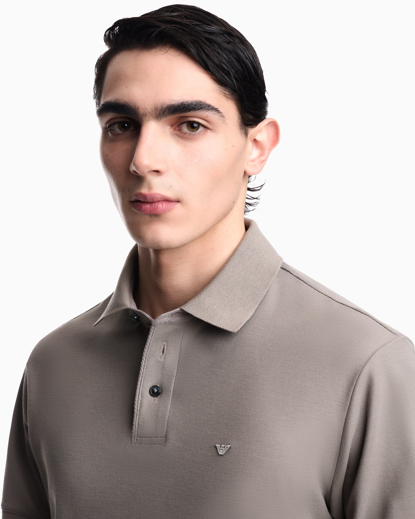 Regular fit piqué polo shirt Slide 4