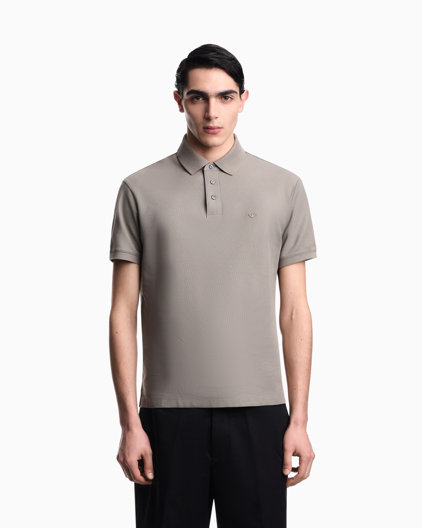 Regular fit piqué polo shirt Slide 3