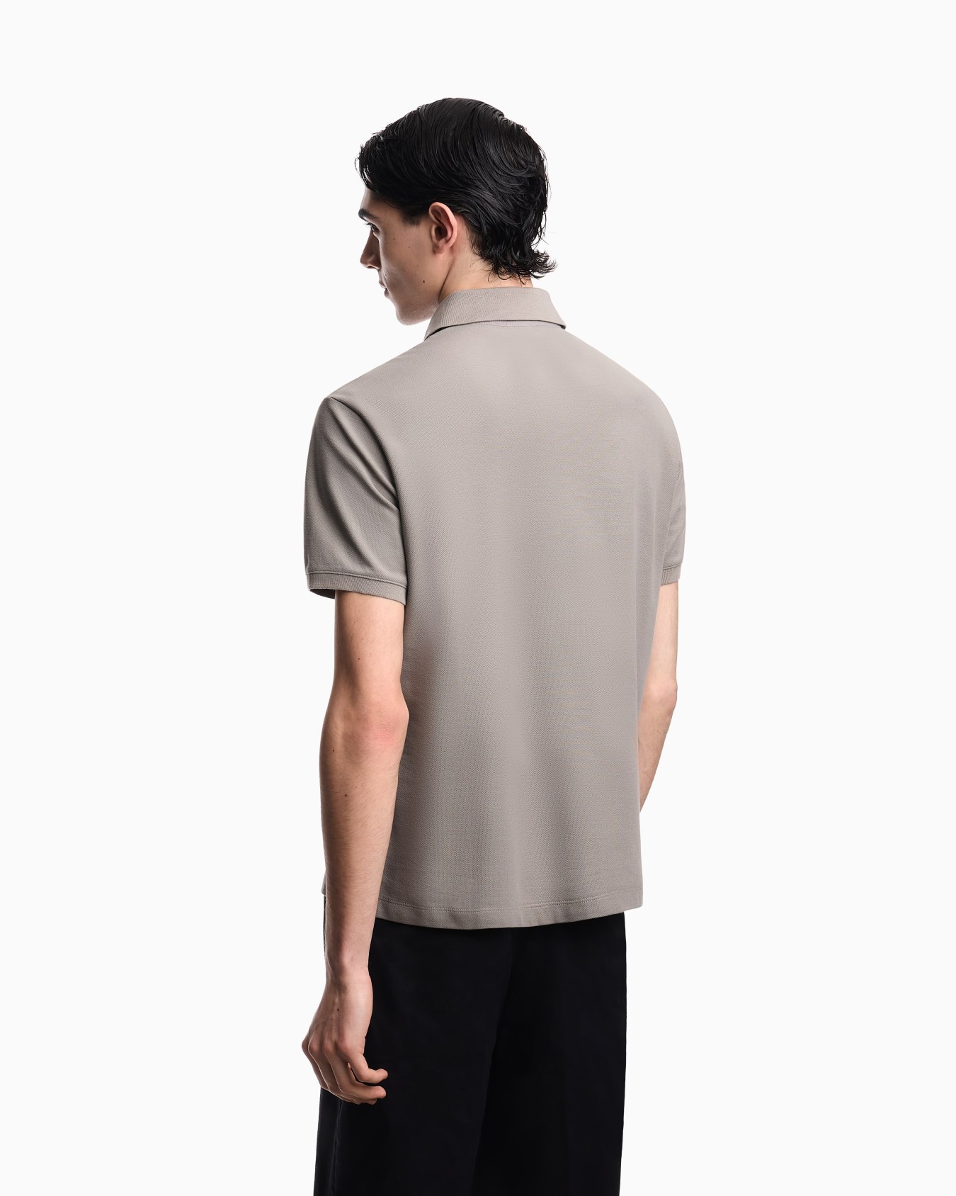 Regular fit piqué polo shirt Slide 2