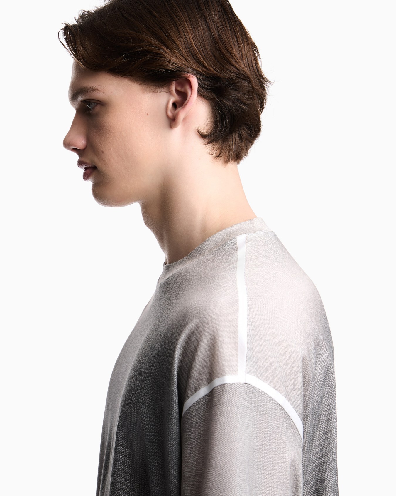 Oversized T-shirt in gradient Lyocell blend jersey Slide 4