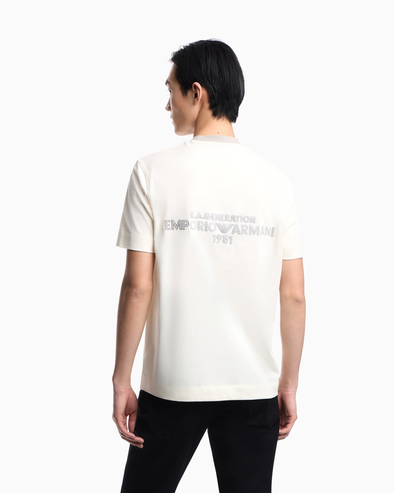 Heavy jersey T-shirt with EA Generation embroidery Slide 2