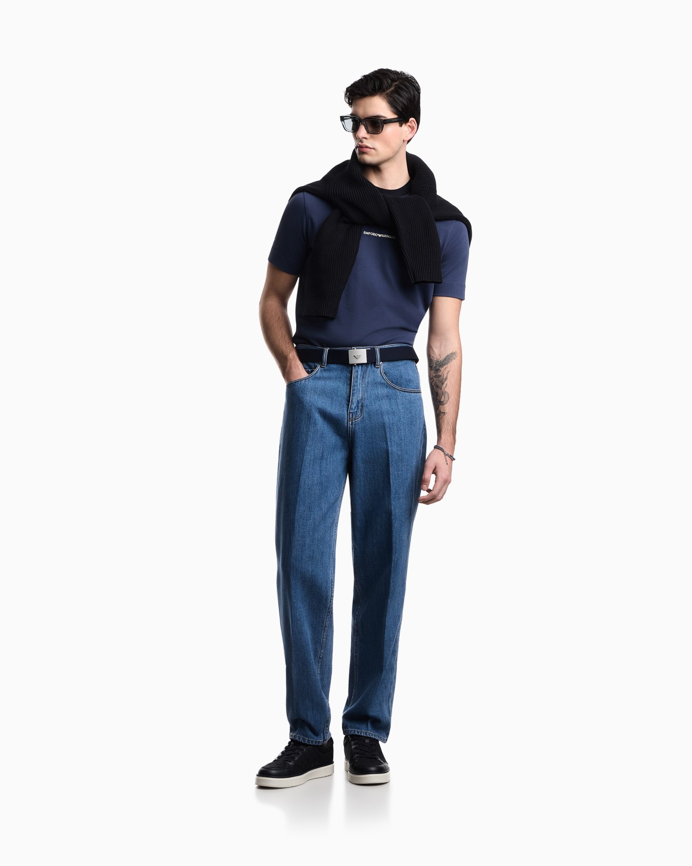 Heavy jersey T-shirt with EA Generation embroidery Slide 1