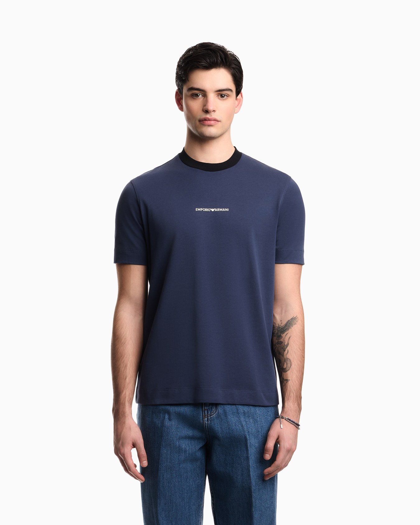 Heavy jersey T-shirt with EA Generation embroidery Slide 3