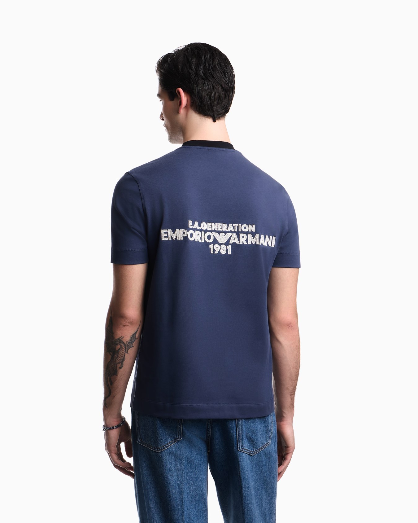 Heavy jersey T-shirt with EA Generation embroidery Slide 2