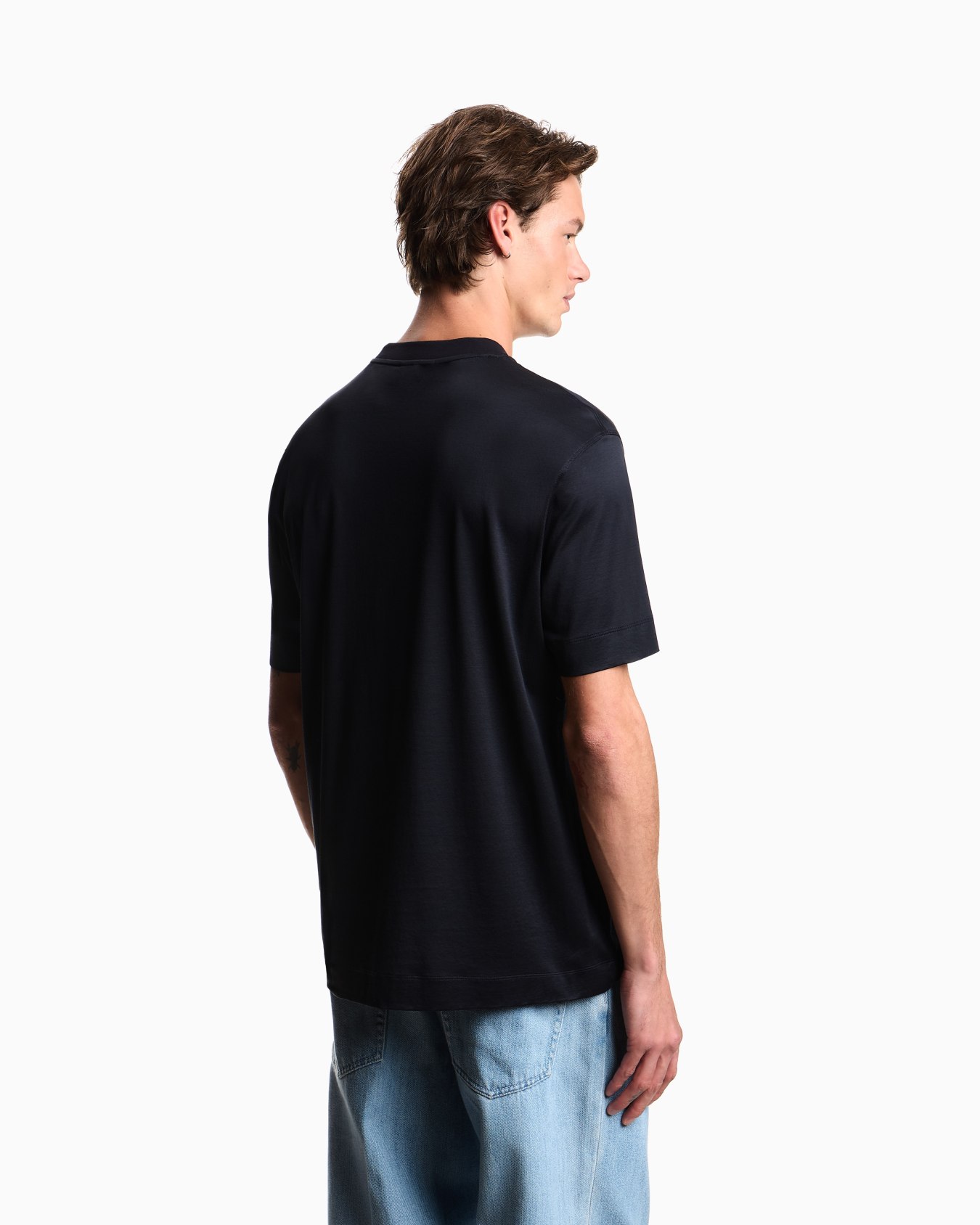 Virgin wool cashmere jersey T-shirt 슬라이드 2