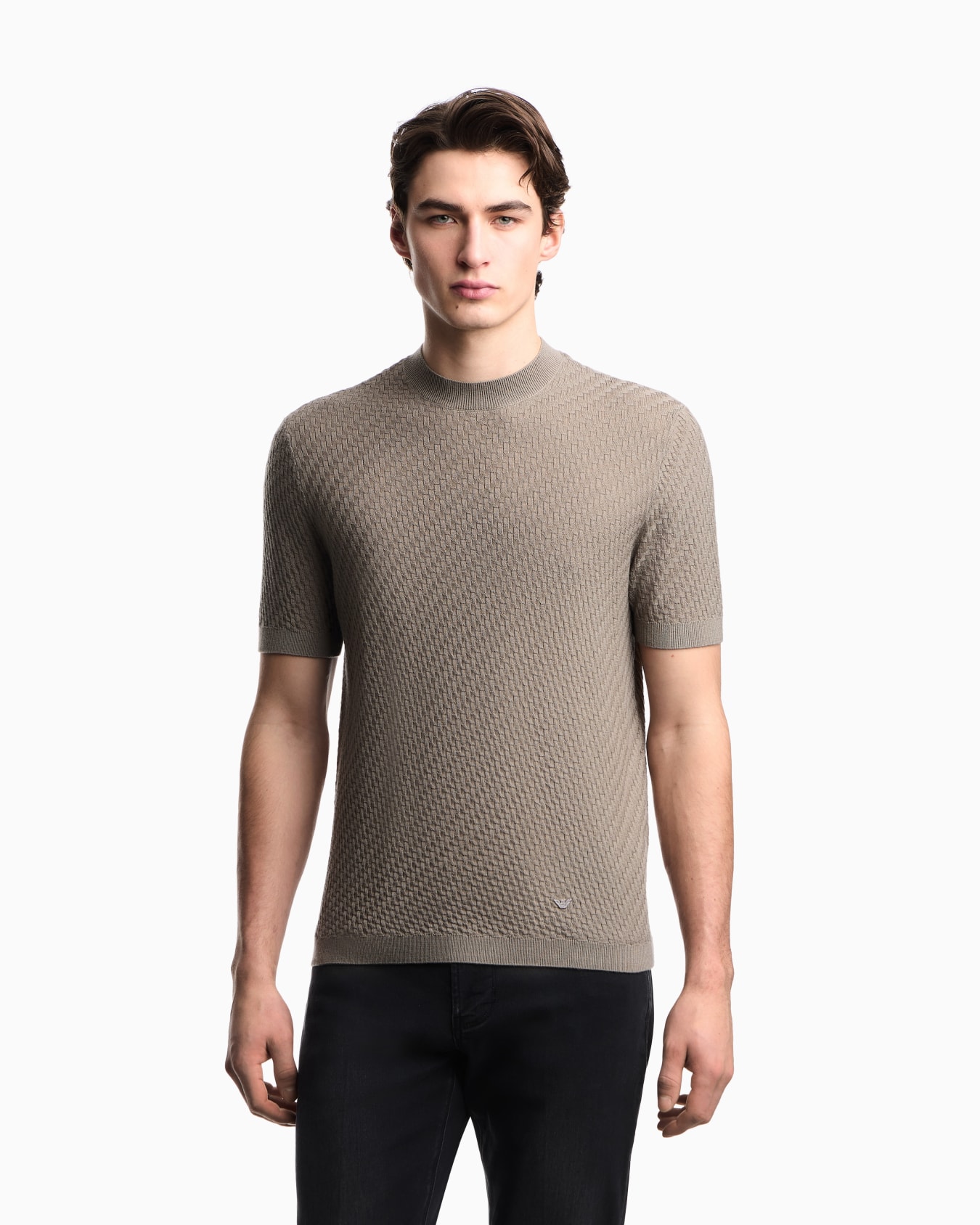 Textured virgin-wool jumper Slide 4