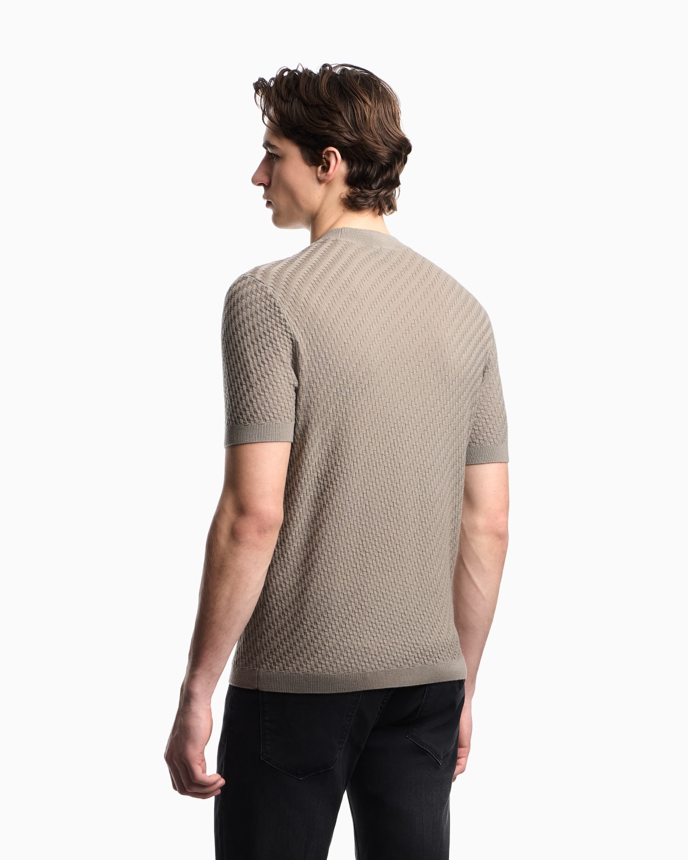 Textured virgin-wool jumper Slide 3