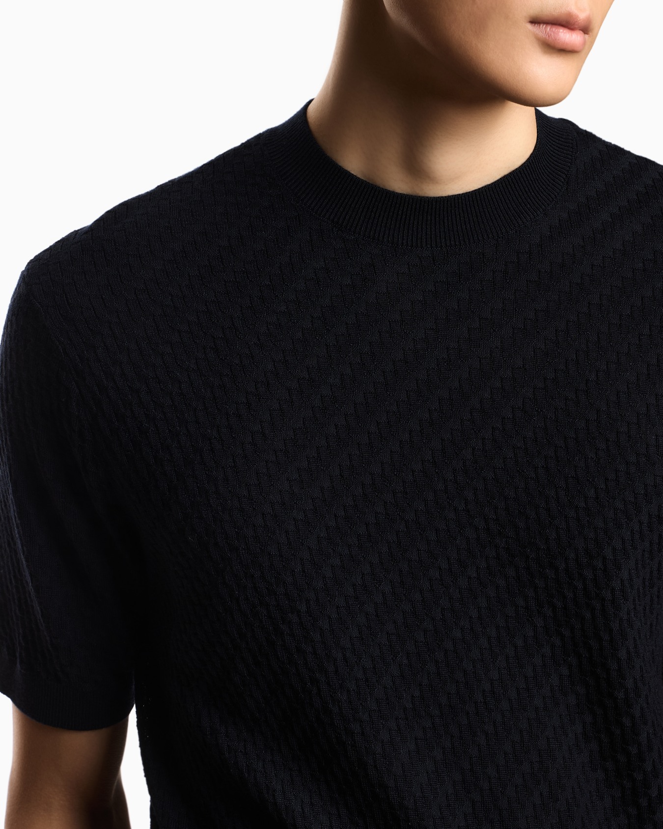 Textured virgin-wool jumper Slide 4