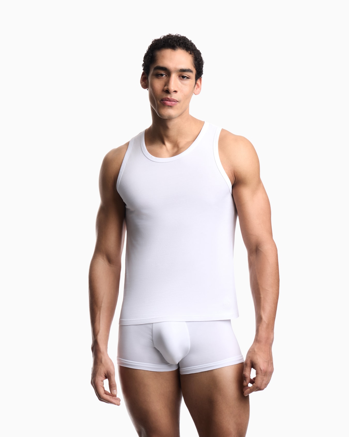 Two-pack of Essential jersey loungewear tank tops Slide 1