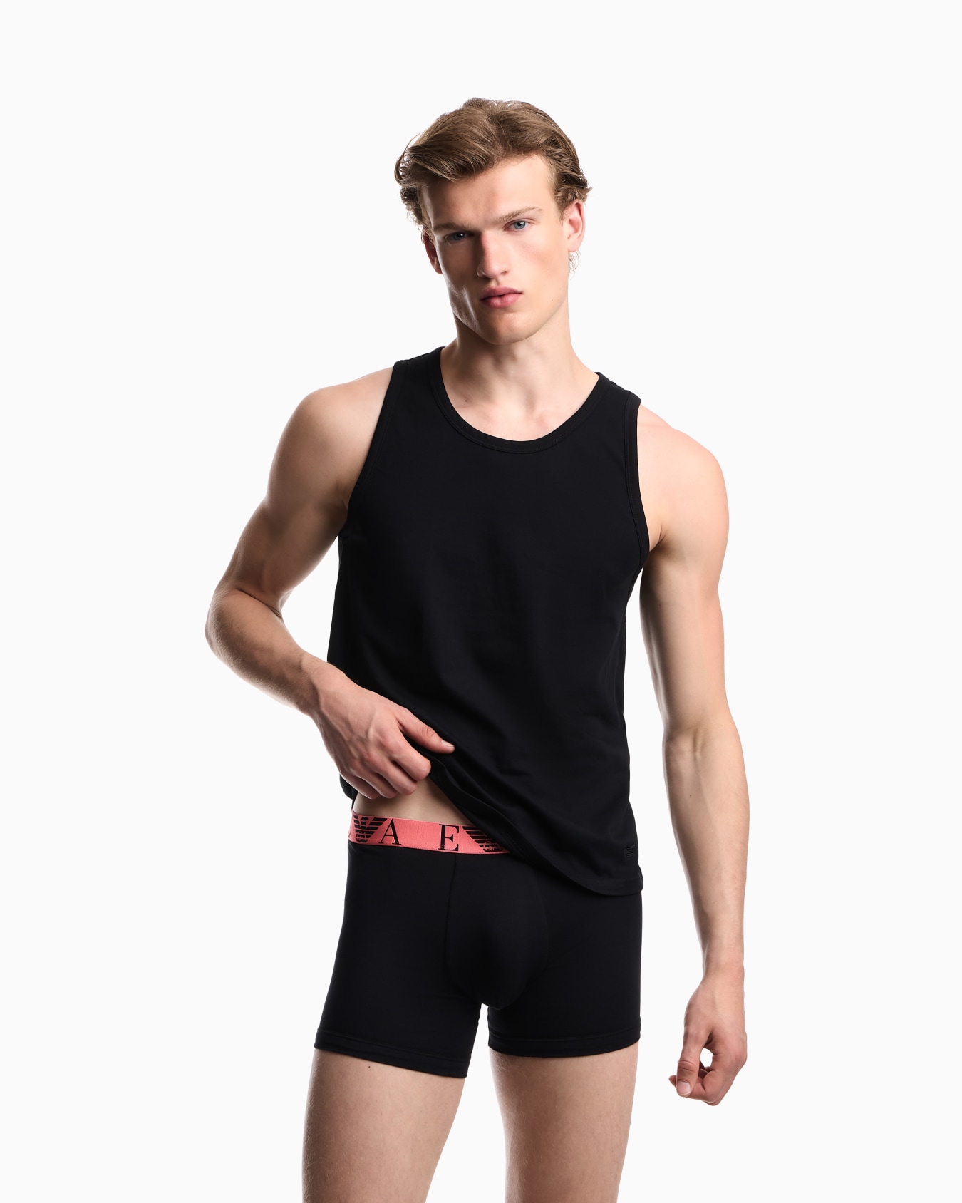 Two-pack of Essential jersey loungewear tank tops Slide 1