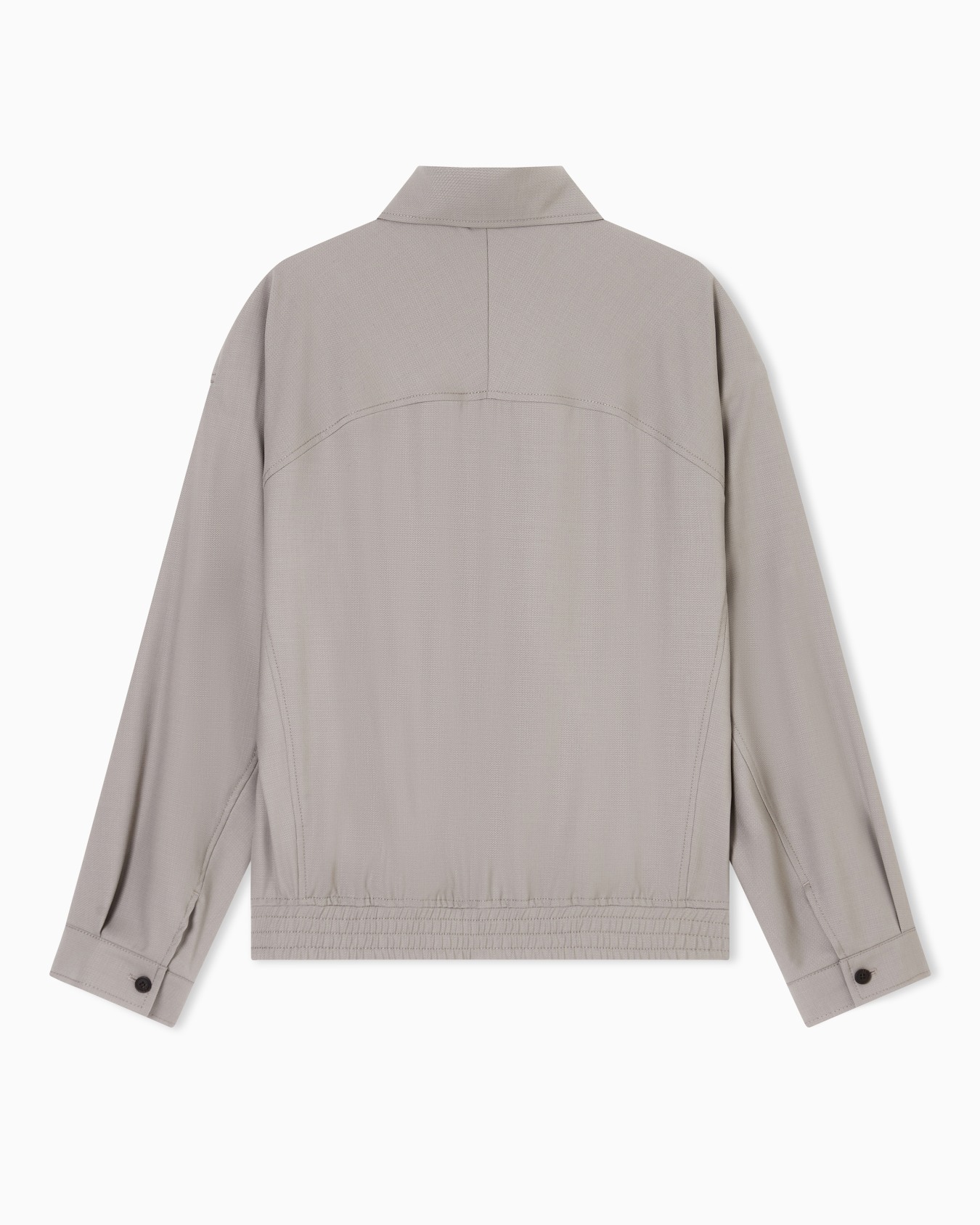 Chaqueta de lana fría microadamascada con estructura de espiga Diapositiva 2