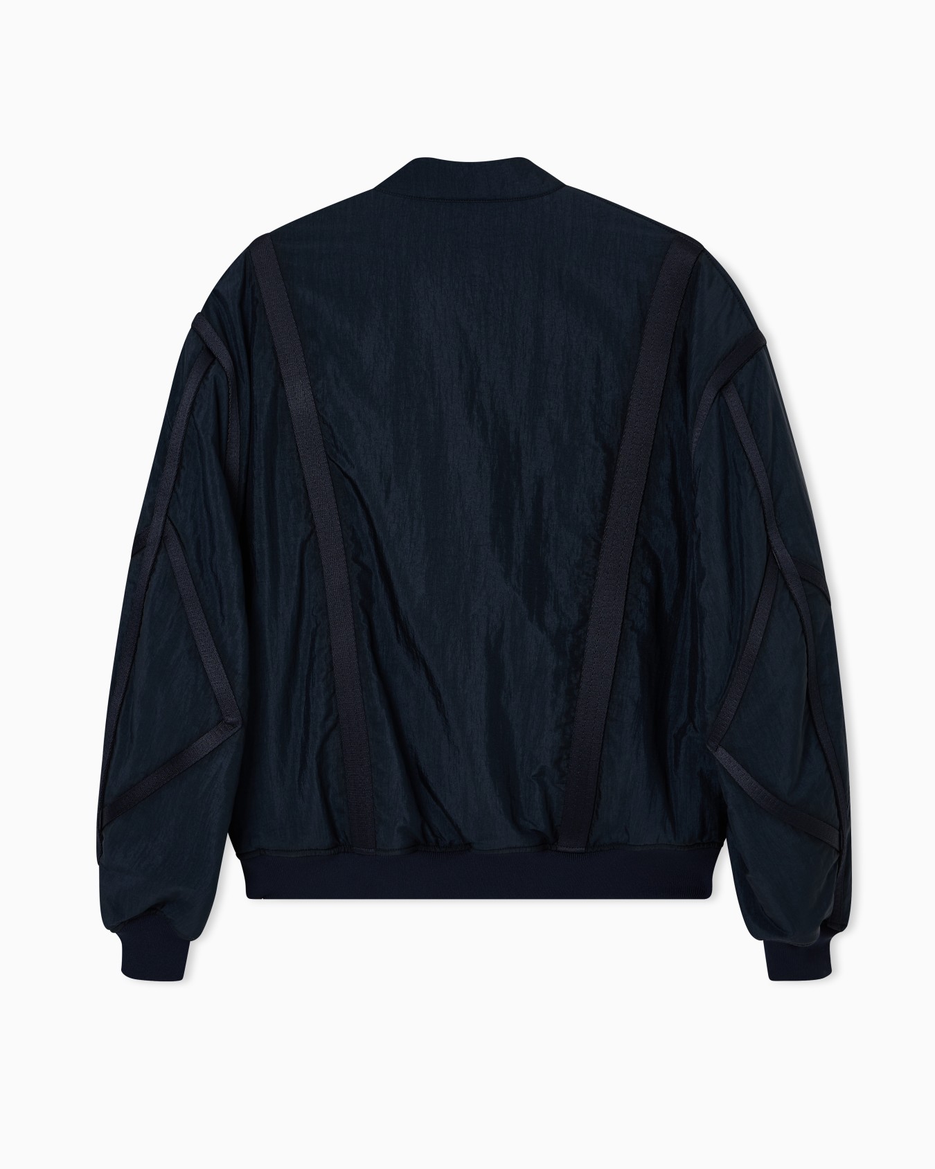 Nylon bomber jacket with trimming tape Slide 3