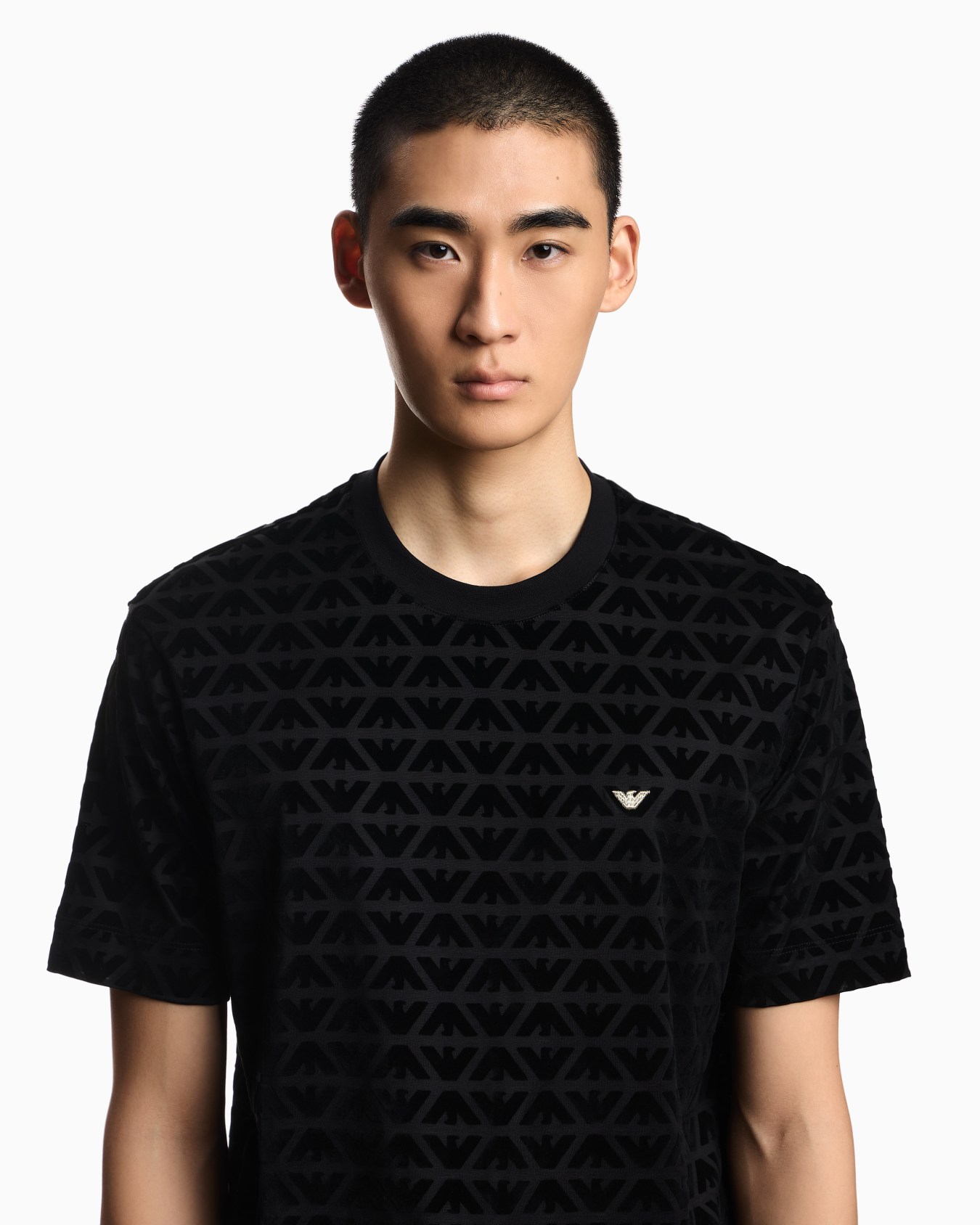 Lunar New Year Lyocell-blend jersey T-shirt with flocked eagles Slide 4