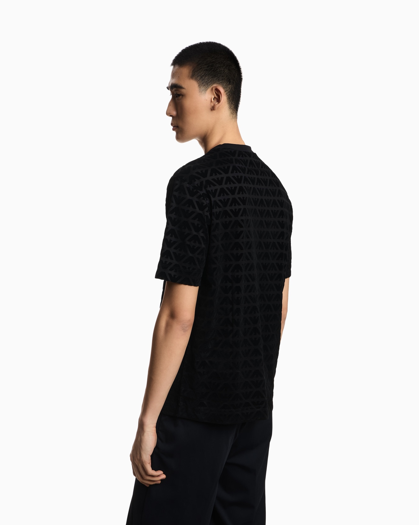 Lunar New Year Lyocell-blend jersey T-shirt with flocked eagles Slide 2