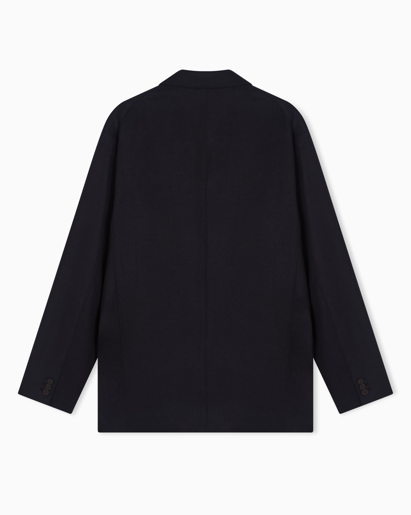 Single-breasted blazer in virgin wool cloth 슬라이드 3