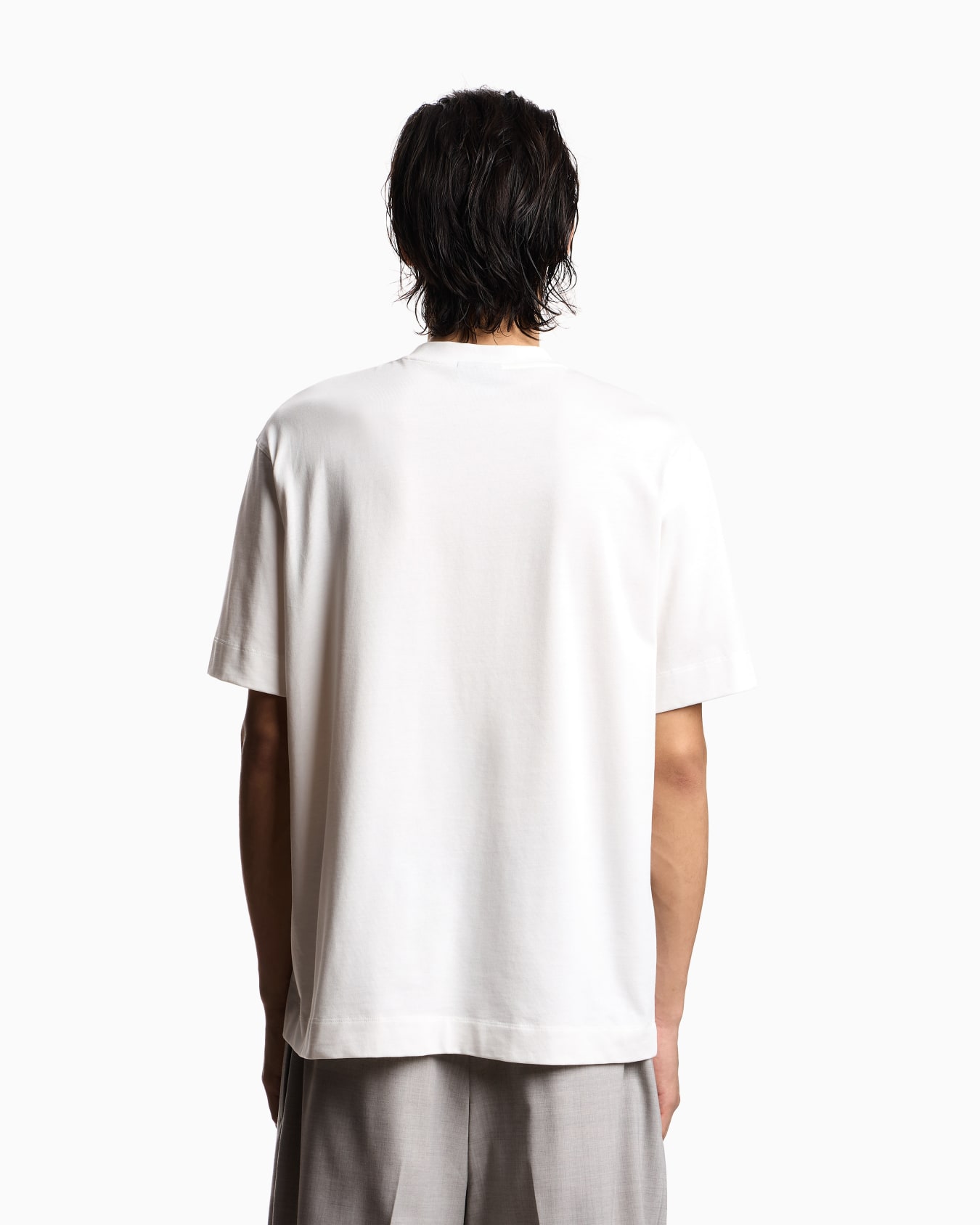 Heavy jersey T-shirt with embossed logo embroidery Slide 5