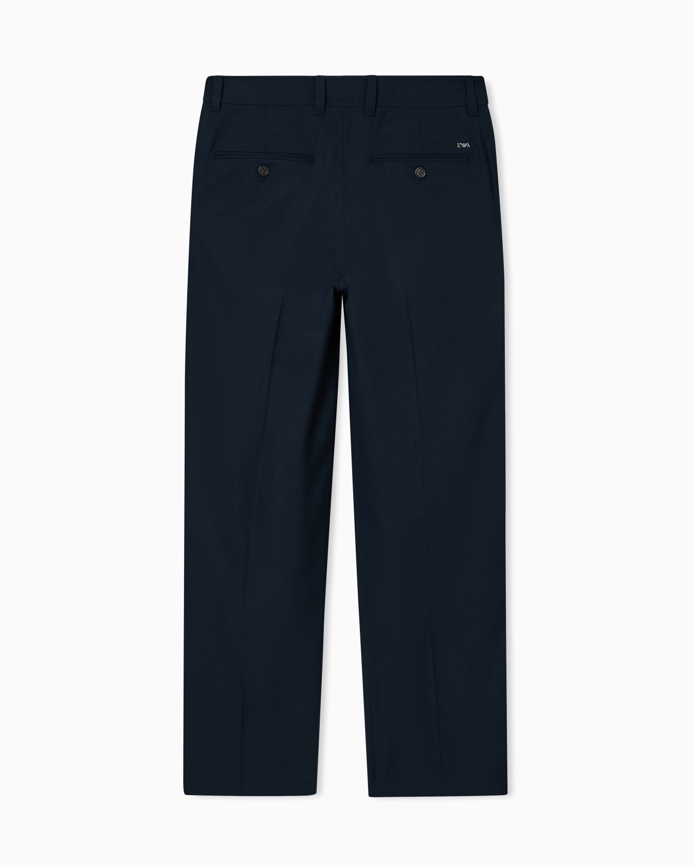Trousers in micro-textured herringbone light wool Slide 3
