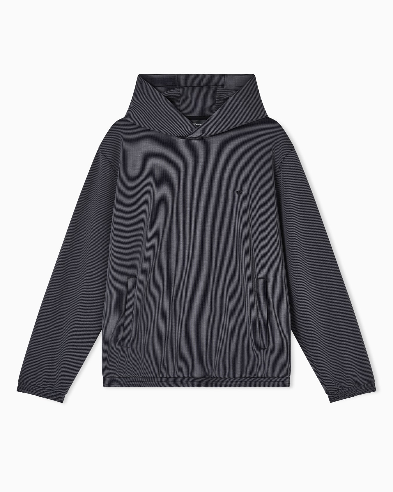 Vanisé-effect ribbed hooded sweatshirt Slide 0