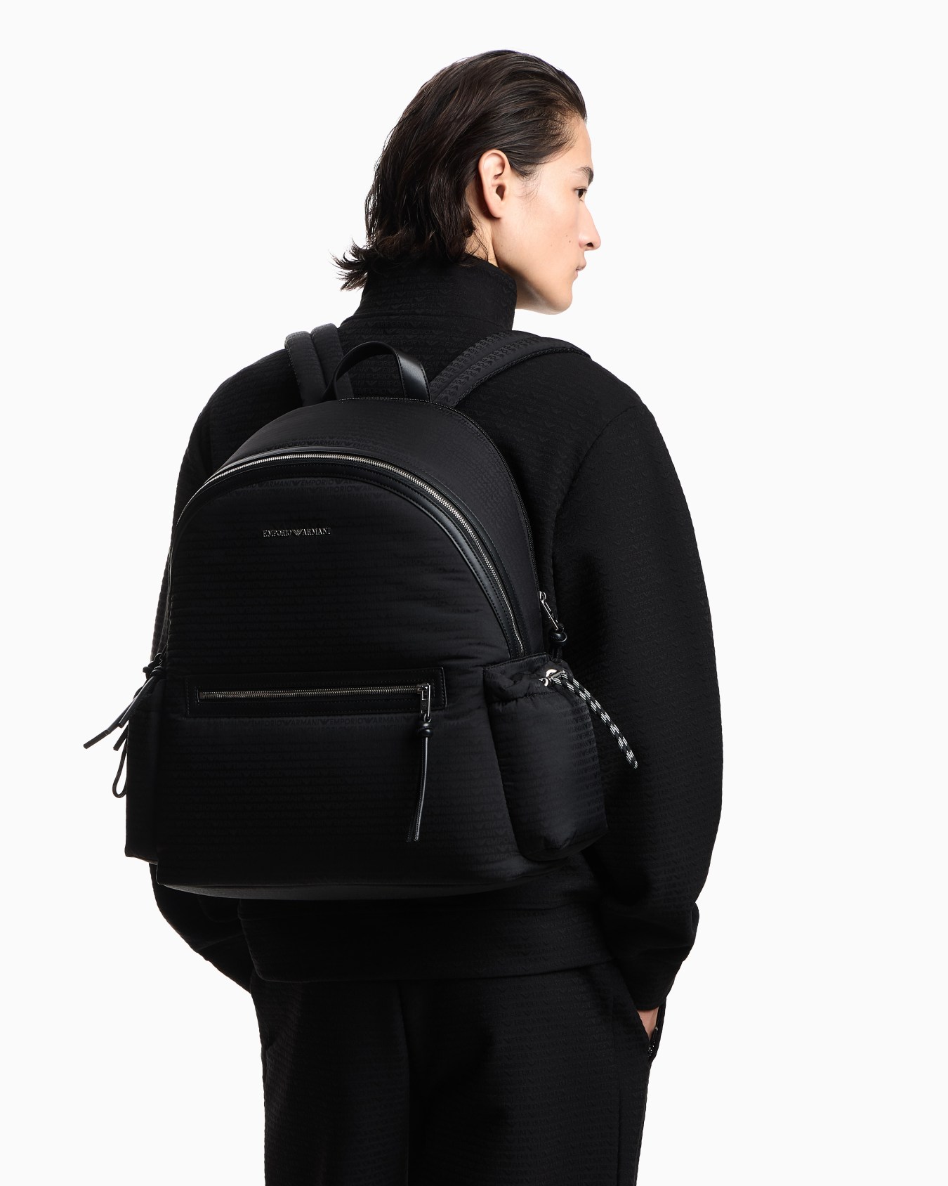 Nylon monogram lettering backpack Diapositiva 5