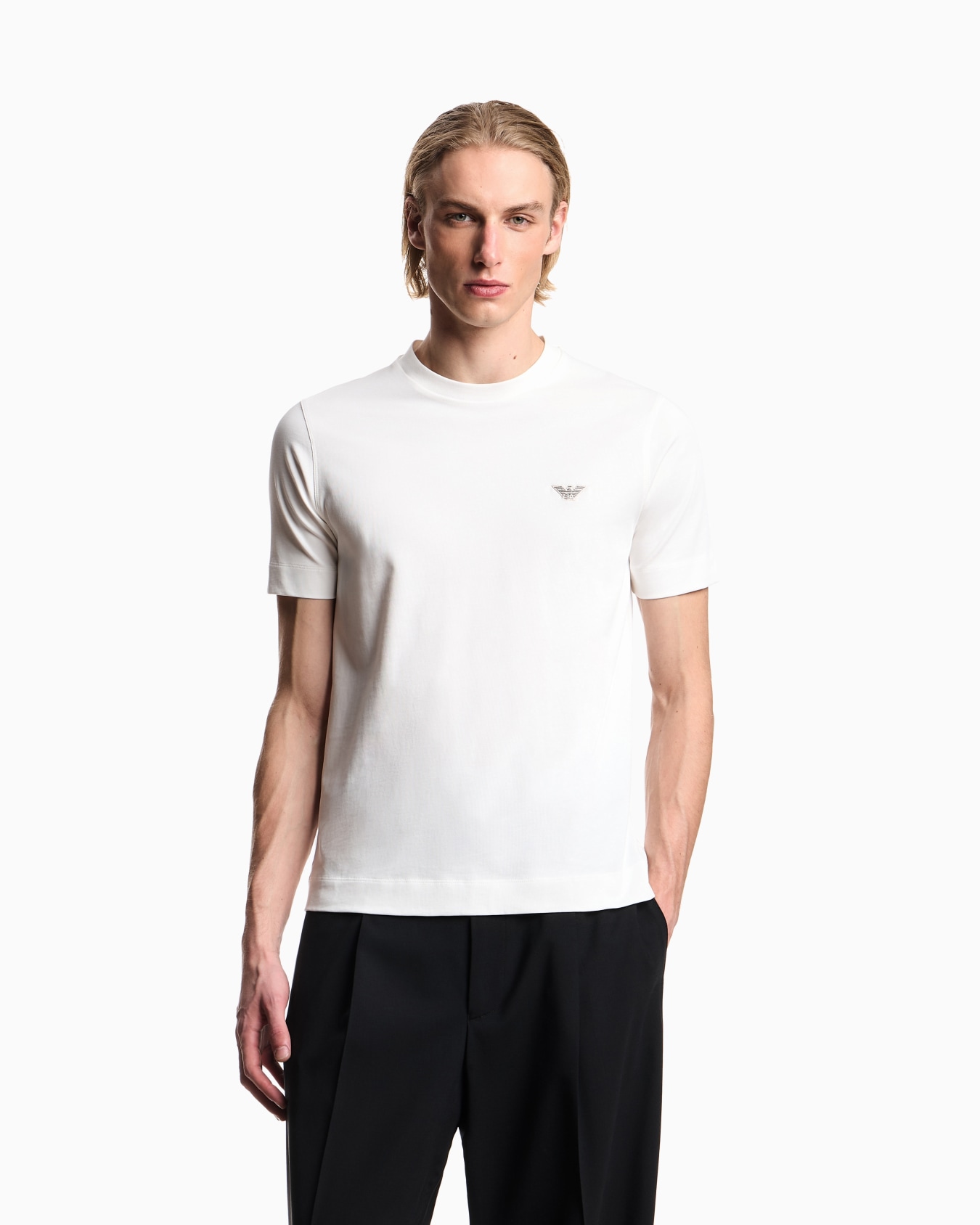 Slim fit T-shirt in heavy jersey Slide 3