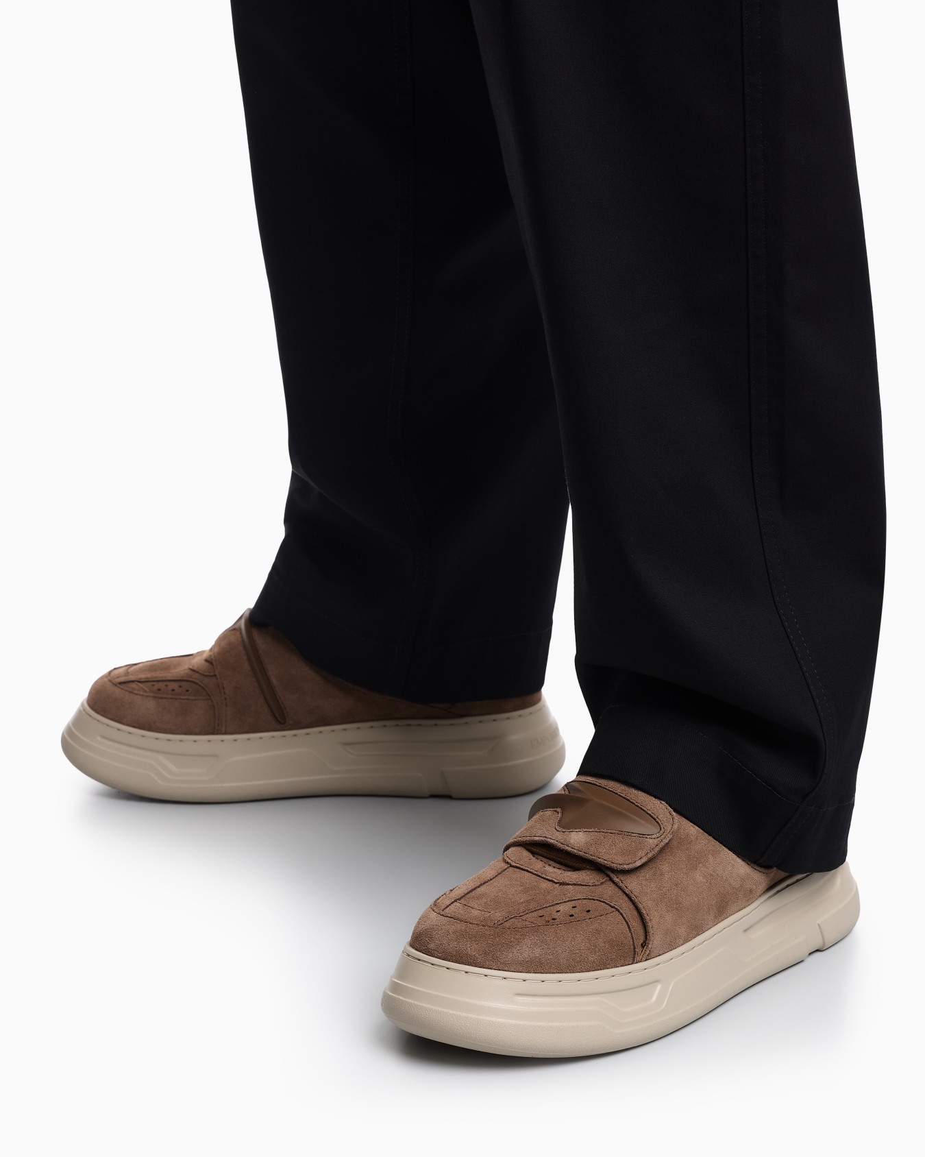 Suede sneakers with strap Slide 6