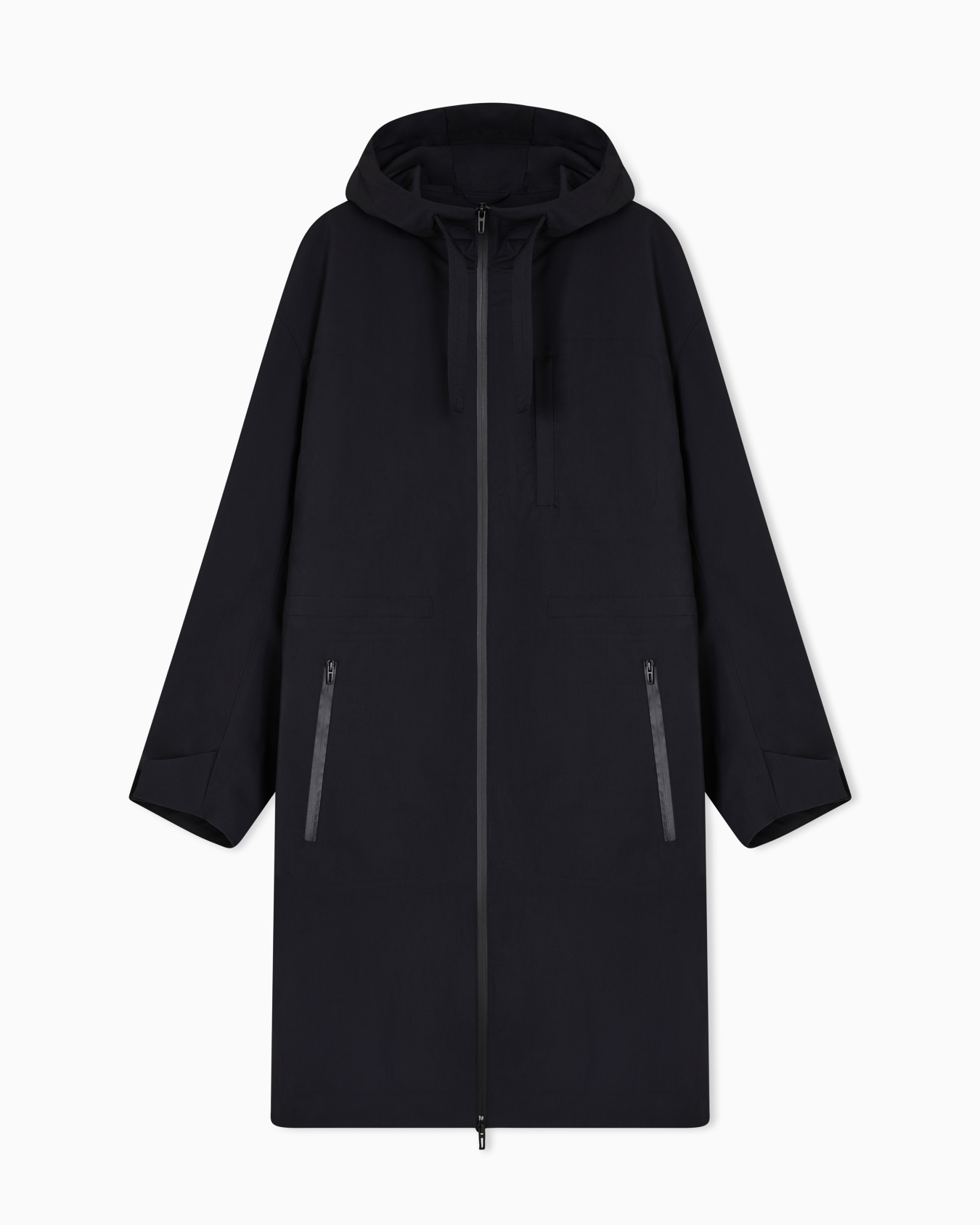 Wool and polyester trench coat Slide 0